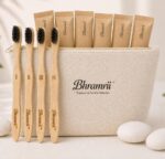 Bamboo Toothbrush for Adults (Pack of 4) | Premium Craft Paper Packaging | Charcoal Soft Bristles | Eco-Friendly & Plastic-Free - Image 2
