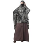 Bashariya Women’s Full Size Soft Chiffon Prayer Khimar Hijab with Lining – Lightweight Islamic Headscarf for Modest Muslim Wear – Full Coverage Black Hijab for Women & Girls - Black - Image 2