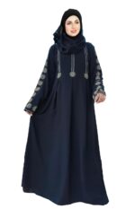 Black Abaya Stone Work For Women Elegant Modest Wear Burkha Islamic Stylish Abaya - Image 2