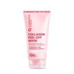Carbamide Forte Collagen Peel Off Mask for Korean Glass Skin | Collagen mask overnight with Hyaluronic Acid, Niacinamide & Ceramide NP | Pore Minimizing, Firming & Skin Brightening Mask | For All Skin Types | 100 ml - Image 2