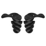 Club Bollywood®2xSilicone Earplugs Comfortable Sleeping Ear Plugs for Noisy Places Work Study Black|Business & Industrial|Facility Maintenance & Safety|Personal Protective Equip/PPE - Image 2