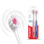 Colgate Gentle UltraFoam Ultra Soft Bristles Manual Toothbrush for adults, 2 Pcs, Soft Bristles for Superior Clean, Assorted - Image 2