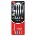 Colgate Slimsoft Charcoal Manual Toothbrush for Adults (Buy 2, Get 2) - 4 Pcs, 17X Slimmer Tip Bristles - Image 2