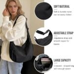 Crossbody Crescent Bag for Women | Stylish Half Moon Shoulder Sling Bag with Adjustable Strap with Zipper Closure | Lightweight Travel & Daily Use Purse | Nylon Casual Sling Purse - Image 2