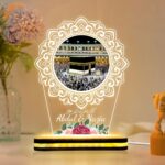 Custom Muslim Couple LED Lamp with Kaaba Photo LED Night Light for Muslim Wedding Decor, Custom Gift for Couples Ramadan Eid and Housewarming Celebration, 6x8 inches - Image 2