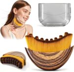 DARKIS Contour Face Brush for Sculpting & Lymphatic Drainage Facial Massager – Jawline, Chin & Neck Lifting Tool, Reduces Puffiness, Promotes Detox & Skin Glow with Soft Bristles & Travel Case - Image 2