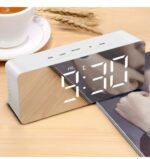 Digital LED Alarm Clock Table Clock for Students, Heavy Sleepers, Bedroom, Office, Corporate | Mini Alarm Clock with Loud Sound, Automatic Sensor, Date & Temperature - Image 2