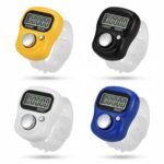 Digital Tally Counter for Chanting Mantra - Mini Hand Finger Ring LCD Display Counting Machine for Japa Mala, Meditation, Prayer & Tasbeeh - Adjustable Strap, Reset Button (Pack of 4) - Image 2