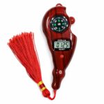 Digital Tally Counter with Compass | Electronic Finger Counter | Digital Tasbeeh Misbaha Counter for Prayer | LCD Display Hand Click Counter | Red Wood Grain Finish | Rosary Jap Mala Mantra Counter - Image 2