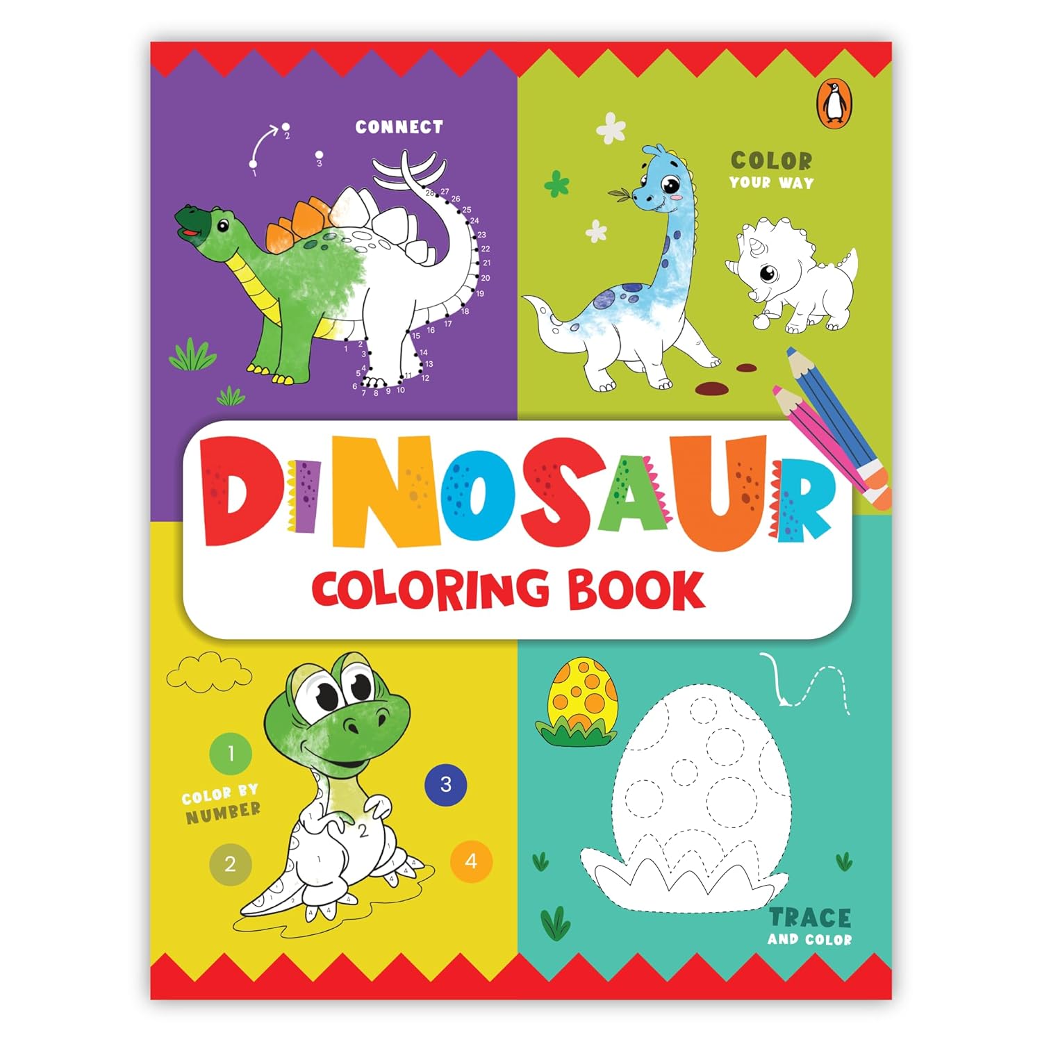 Dinosaur Coloring Book: Fun Dinosaur Coloring Activity Book for Kids | Includes Number Coloring, Dot-to-Dot, Tracing & Copy-Color Activities | Perfect for Preschool & Kindergarten Dino Lovers I Ages 3+ [Select Learning] - Image 2