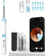 Dr Vaku® Earocam Ear Cleaner Earwax Removal Tool with Extra Cleaning Kit (Set of 8) HD Camera Wifi Connection & 6 LED Lights Endoscope Tool for iOS & Android + 11 Silicone Tips Free- White - Image 2