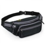 FATMUG Waist Pouch, Money Belt Pouch for Travel, Running, Jogging, Cycling, Hiking, Outdoor- Dark Grey - Image 2