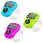 GLUN® Pack of 3 Finger Counter with Navigation Compass, 5-Digit LCD Digital Tally Counter Ring, Portable Prayer Counter for Tasbeeh, Mantra, Meditation & Counting Use - Image 2