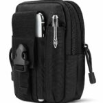 GOCART WITH G LOGO Men's Outdoor Tactical Waist Bag EDC Molle Belt Waist Pouch Security Purse Phone Carrying Case (Black) - Image 2