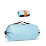 HIE Burrito Foldable Duffel Bag Large Travel Luggage, Lightweight Water-Resistant Carry-On Gym, Portable Travel Organizer, Holds Up to 20 kg, Folds into a Compact Burrito-Shaped Pouch. (Powder Blue) - Image 2