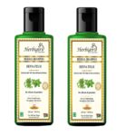 Herbigiri Herbal Henna & Tulsi Extra Conditioning Shampoo | SLS & Paraben Free | Gentle Herbal Hair Cleanser for Soft, Smooth & Manageable Hair | For Men & Women | 210 ml (Pack of 2) - Image 2