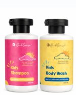 Herbsense Kids Shampoo & Kids Body Wash Combo Pack, Plant Based, Pure Natural & Safe, Tear Free, (Pack of 2, 200ml x 2) For Age 1+ Years - Image 2