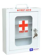 Hustle Grind First Aid Box (White) | Wall-mountable Metal Emergency Medical Kit First Aid Box for School, Office/Home, Multi Partition - Image 2