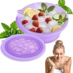 Ice Face Bowl, Purple | Foldable, Reusable, Cold Therapy, Portable, For Skin Care - Image 2