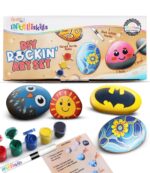Intelliskills DIY Rockin' Art Set for Kids 6+ Years– 5 Rocks,1 Marker & Brush, Paint kit, Rock Art & Craft Painting Kit, Creative Activity Kit,Boosts Focus & Hand Control, Birthday Gift, BIS Certified - Image 2