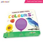 Jolly Kids Touch and Feel Colour Learning Padded Board Book for Babies & Toddlers 0-24 Months | Sensory Development & Early Learning Activity Book | ... Sensory Development Book for Infants) - Image 2