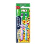 Kids Boys and Girls Toddlers Toothbrush - Oral Care, Combo of 2, Blue & Purple - Image 2