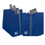 Kuber Industries Pack of 6 Travel Organizer | Waterproof Shoe Bag | Toiletry Pouch with Zipper | Parachute Shoe Cover for Travel-Hiking-Adventure | Multipurpose Storage Organizer | Royal Blue - Image 2
