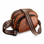 Leather Crescent Crossbody Bag for Women & Men, Water Resistant Half Moon Sling Bag with Adjustable Strap, Unisex Shoulder Chest & Waist Bag for Travel, Sports, Daily Use, Brown - Image 2
