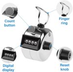 Levin THE NEXT LEVEL IN OFFICE STATIONERY Tally Counter, 4-Digit Clicker Counter, Metal Hand Tally Counters Clicker Pitch Counter For Counting, Knitting, Coaching, Golf, Lap, Fishing (Pack of 2) - Image 2