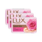 Lux Soft Glow Rose & Vitamin E For Glowing Skin Beauty Soap Mega Pack 3X150 g - Image 2