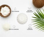 MHW Creamy Coconut Milk Soap Bar for Intense Hydration and Skin Softening Handmade Cold Pressed Face and Body Cleanser-PO-4 - Image 2