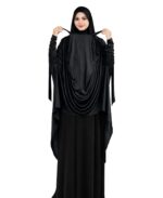 Mehar Hijabs Safia Face Mask Long Hijab for Women – Full Coverage Khimar with Integrated Niqab Style Long Face Mask Scarf - Image 2
