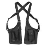 NIHUIFDPY Dual Underarm Shoulder Bag, Anti-Theft Hidden Holster Harness for Men & Women, Waterproof PU Leather Concealed Wallet Pouch with Adjustable Strap, Fits 7.1" Phone for Travel & Commuting - Image 2
