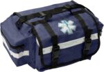 NOVAMEDIC Professional Empty Blue First Responder Bag, 17" x 9" x 7", EMT Trauma First Aid Carrier for Paramedics and Emergency Medical Supplies Kit, Lightweight and Durable - Image 2