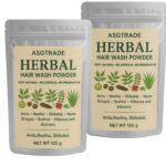 Natural Herbal Hair Growth Shampoo Powder for Control Hair Fall 100 grams x 2 Pack with Amla, Reetha, Shikakai, Methi & Hibiscus Powder - Hair Pack & Cleanser - 100% Natural Healthy Hair - Men & Women - Image 2
