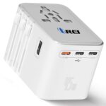 OREI 45Watt Universal Charger Adapter | 3X USBC-2XUSB A | 6-in-1 International Travel Adapter|Universal Travel Adapter Compatible W/Type C, A, G, I - Image 2