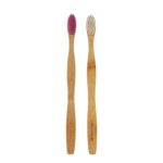 Oblivion Bamboo Toothbrush – Natural Biodegradable Wooden Toothbrush with Medium Bristles for Daily Oral Care – Zero Waste and Plastic Free Dental Hygiene Brush for Adults and Family Use (Pack of 2) - Image 2