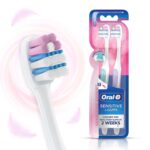 Oral-B Sensitive Expert Ultra Soft Manual Toothbrush For Adults, Sensitive Teeth And Healthier Gums, Ultra Soft Bristles, Multicolour Tooth Brush Set, Oral B Dentist Recommended Brand (Pack of 2) - Image 2