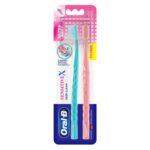 Oral-B Sensitive X Deep Clean Ultra Soft Manual Ttoothbrush For Adults with X filament Technology, Gentle & Deep Clean Between Teeth, Multicolour, Oral B Dentist Recommended Brand (Pack of 2) - Image 2