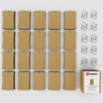 PICRAZEE DIY Wooden Plain MDF Key Chains for Wood Sheet Art &Craft, Painting, Decoupage, Resin Art Work, Mandala, Decoration, Fluid Art (20 Pcs) (Curved Rectangle 20) - Image 2