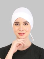 Pack of-2 Turban Design 1 layer Pure Cotton Muslim Women Under Hijab Cap - Image 2