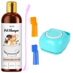 Pet Shampoo, Luxurious All-in-One Wash for Dogs and All Pets, Brown, 200 ml with Kernal Oil and Keratin, Paraben Free, Unscented(Pack of 3) - Image 2