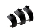 Plastic Jewellery Necklace Display Stand Combo 6-8 - 10 Inch (Pack of 3) (Black) - Image 2