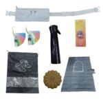 Premium7 piece Combo Hajj and Umrah Kit for MEN with waist Belt Bag, Prayer Mat, Shoe Bag, Wuzu Spray Bottle, Finger Counter, Dua Cards and Halal Soap - Image 2