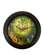 RK COLLECTION - JAIPUR Muslims Allah Religious Round Wall Clock (Black, 28 X 28 CM, With Glass) - Image 2