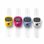 Ramita Digital Tasbeeh Counter Finger Ring with LCD Screen, Manual Click Count Tracker with Reset Button for Prayer, Meditation & Mantra Jap (Pack of 4) Multicolor - Image 2