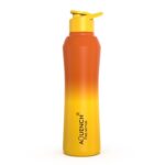 Rush Dual Shade 1000ml Stainless Steel Water Bottle, Single Wall Wide Mouth 1L Bottle for Office, Gym, School & Yoga, Leakproof Lightweight Fridge Bottle for Men & Women (Yellow Orange) - Image 2
