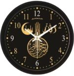 Shiv Shakti Traders Clock Wall Clock Stylish Plastic Wall Clock Black Color 10X10 Inch (Islamic Clock_02) - Image 2