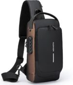 Sling Bag for Men Women, Anti-Theft Crossbody Chest Bag with USB Charging Port, Waterproof Shoulder Backpack, Hard Shell Travel Messenger Bag for Hiking, Camping, Daily Use – Stylish Design - Image 2