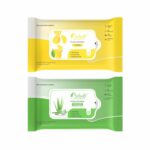 Soilsoft Lemon Aloe Vera Wet Wipes 50 Sheets Soft Moisturizing Cleansing Tissue Wipes for Face Hands Body Makeup Removal Travel Daily Hygiene Personal Care Use Pack (LEM + AL) - Image 2